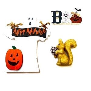 TABLEAU Halloween Ghost & Squirrel & Boo